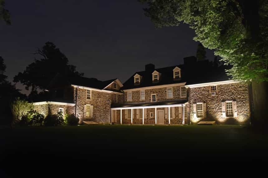 Outdoor lighting for security